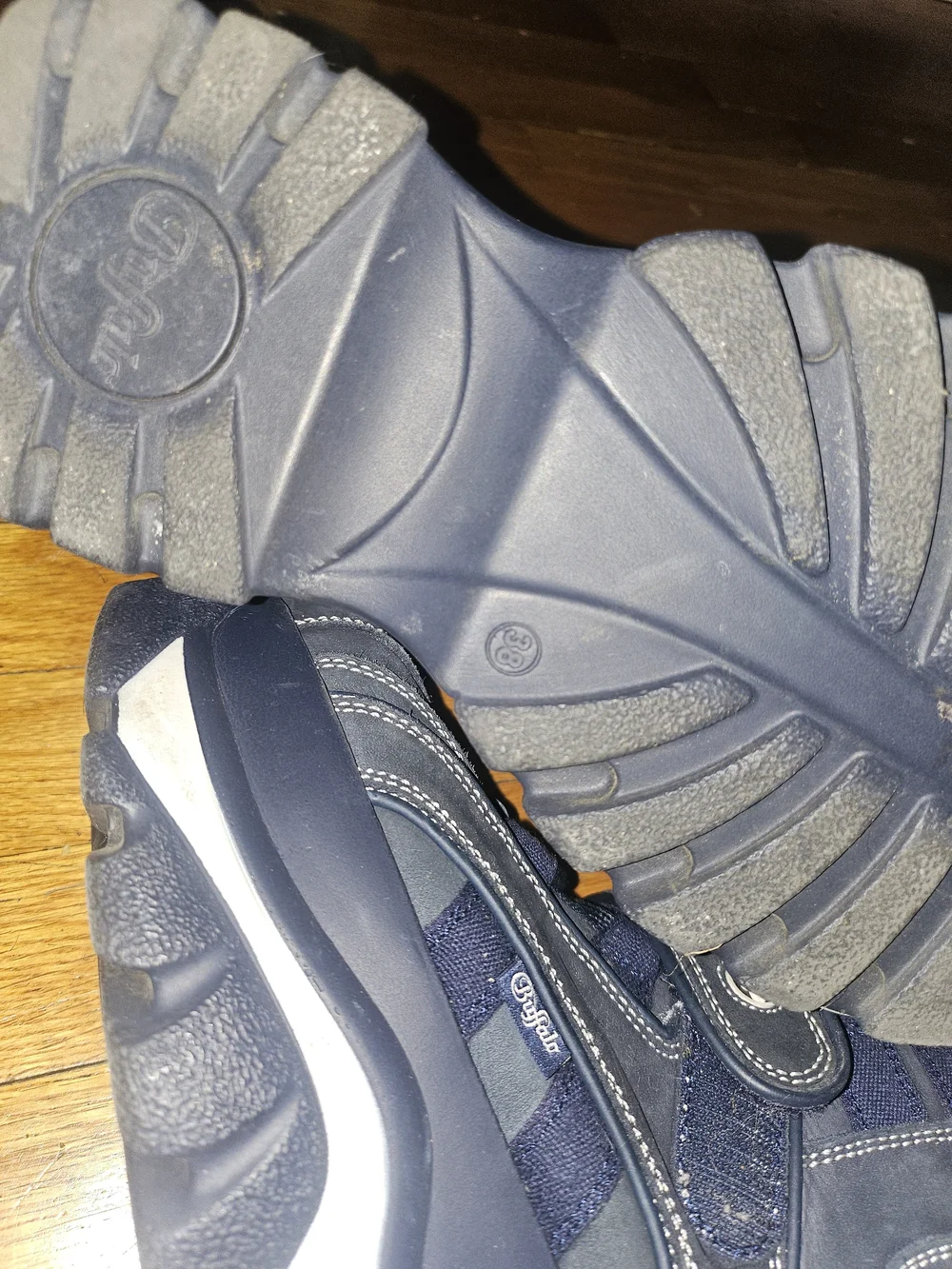 Kids Black and Navy High-Top Sneakers